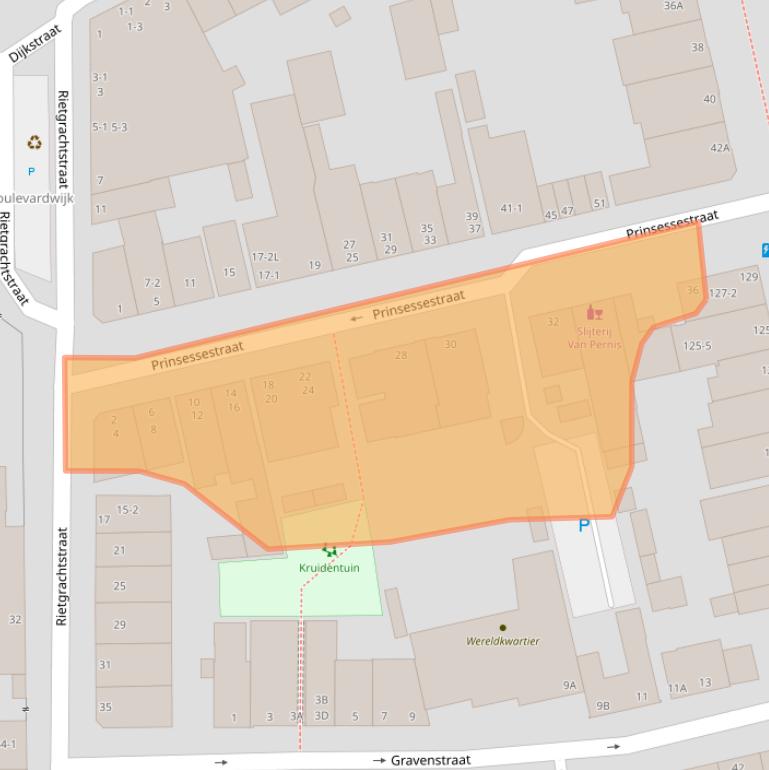 Kaart van postcodegebied 6828JV.