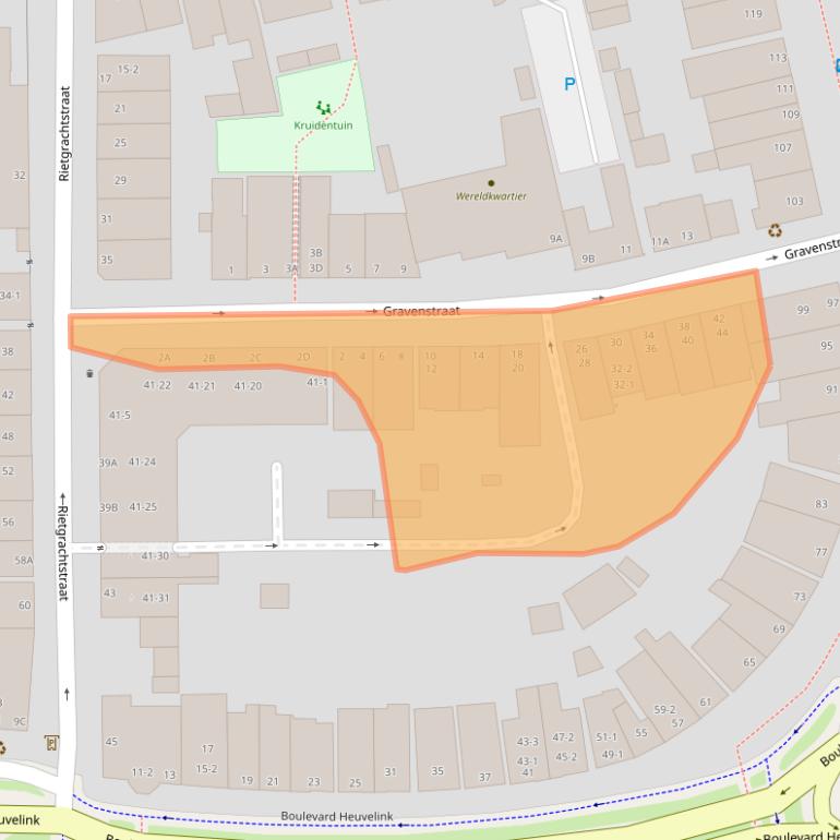 Kaart van postcodegebied 6828JX.