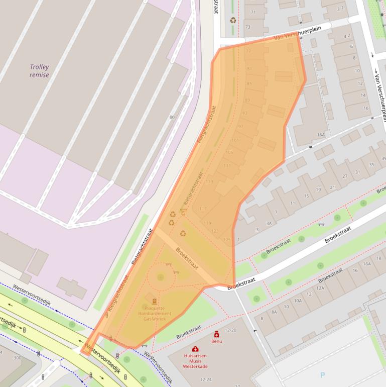 Kaart van postcodegebied 6828KC.