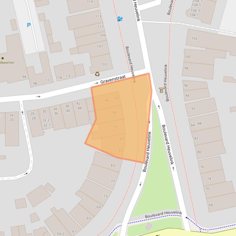 Kaart van postcodegebied 6828KJ.