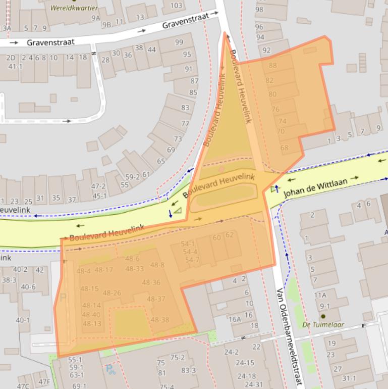 Kaart van postcodegebied 6828KS.