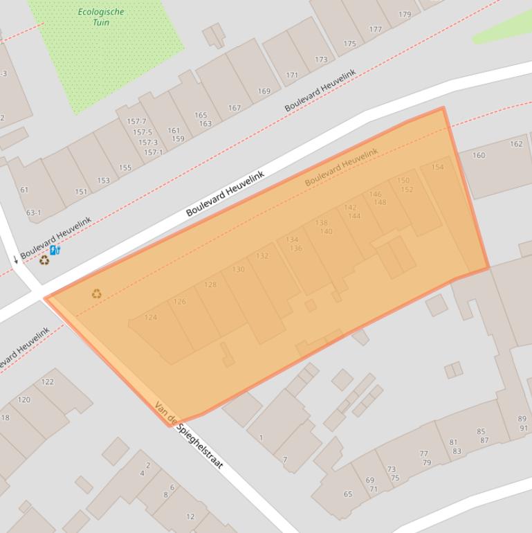 Kaart van postcodegebied 6828KW.