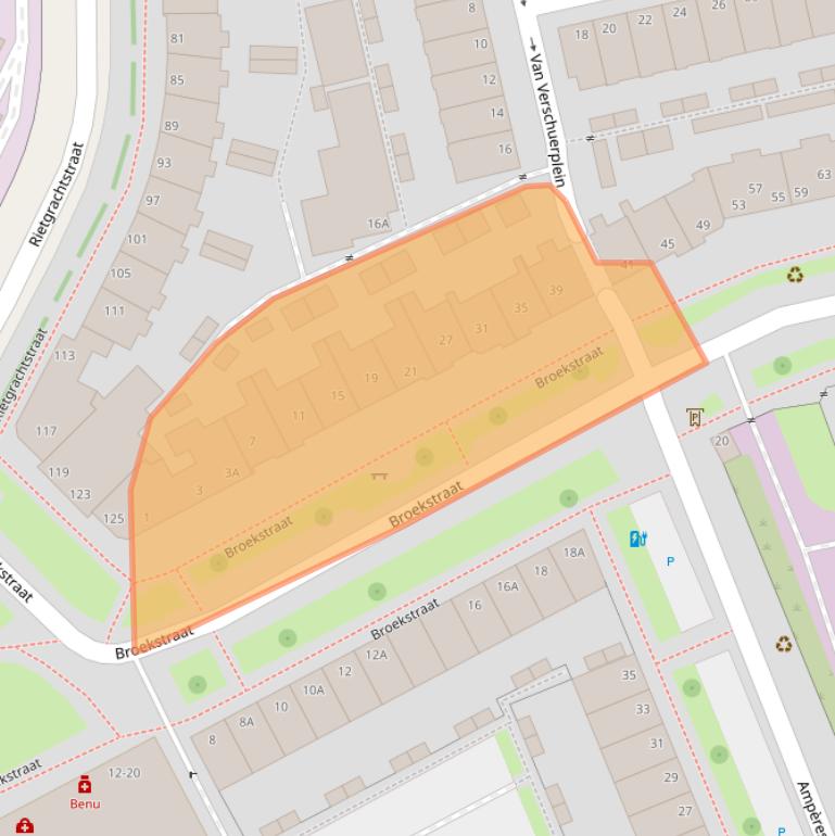 Kaart van postcodegebied 6828PL.