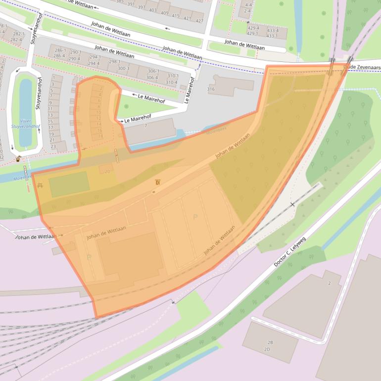 Kaart van postcodegebied 6828RB.