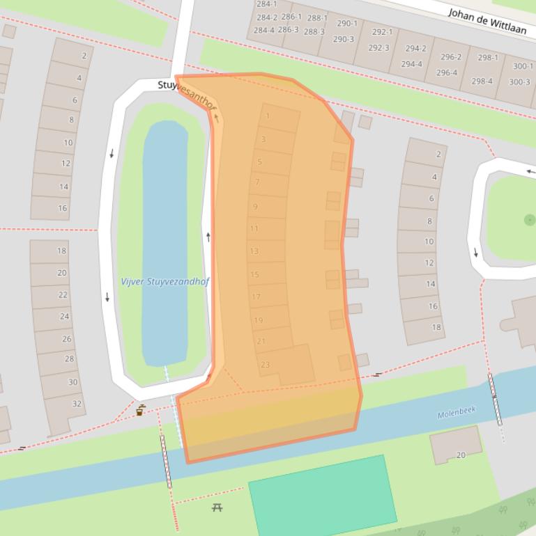 Kaart van postcodegebied 6828RC.