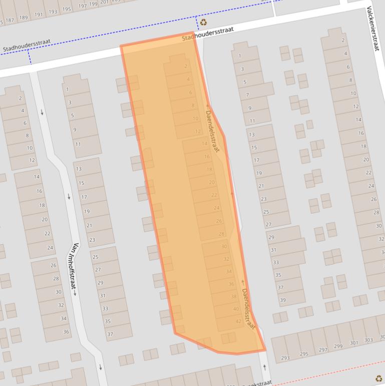Kaart van postcodegebied 6828RR.