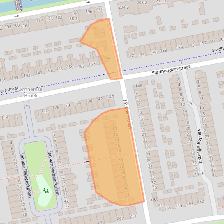 Kaart van postcodegebied 6828RW.