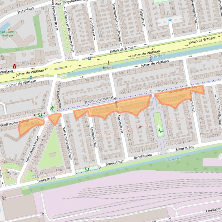 Kaart van postcodegebied 6828SM.