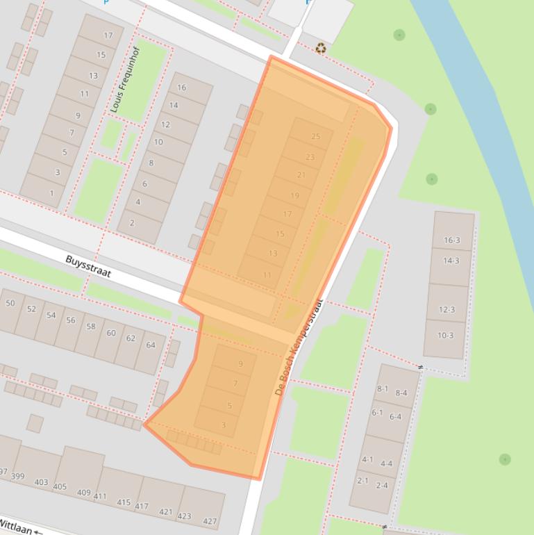 Kaart van postcodegebied 6828SN.