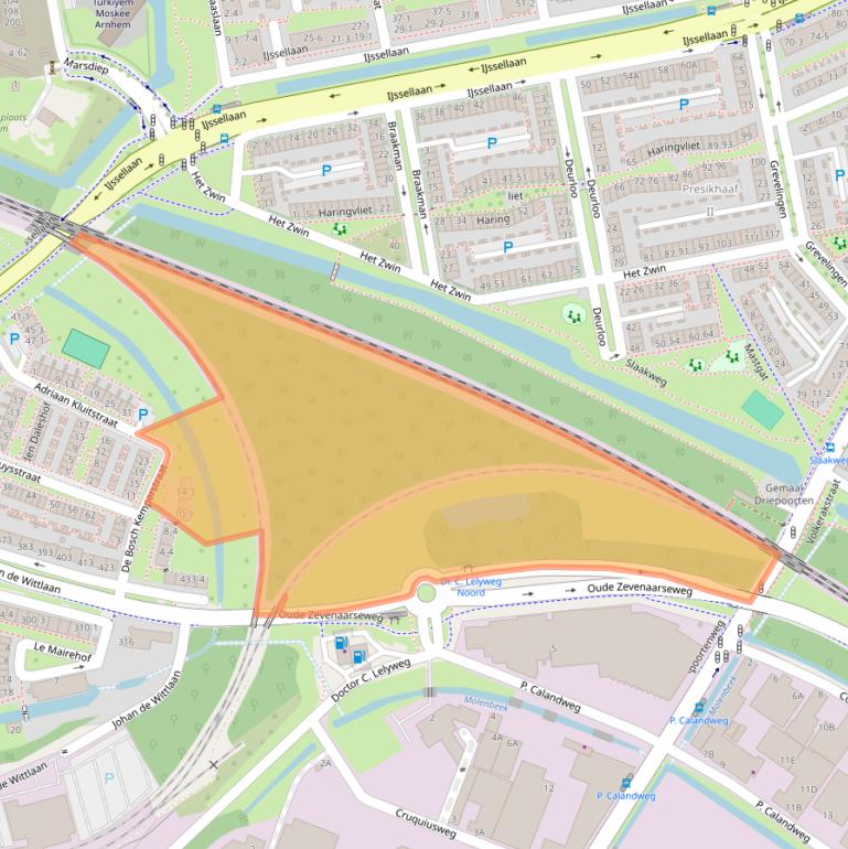 Kaart van postcodegebied 6828SR.
