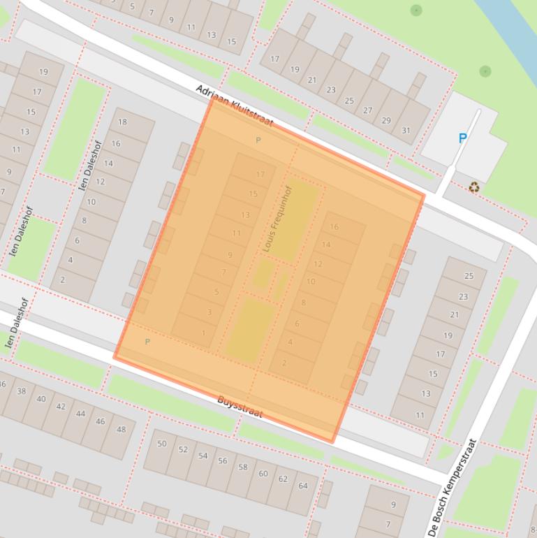 Kaart van postcodegebied 6828ST.
