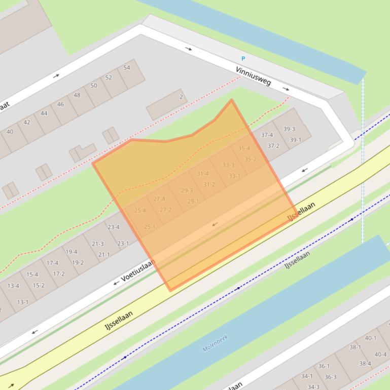 Kaart van postcodegebied 6828TC.