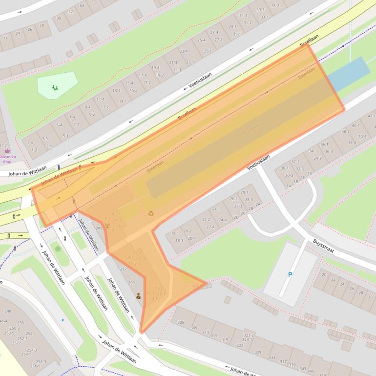 Kaart van postcodegebied 6828TE.