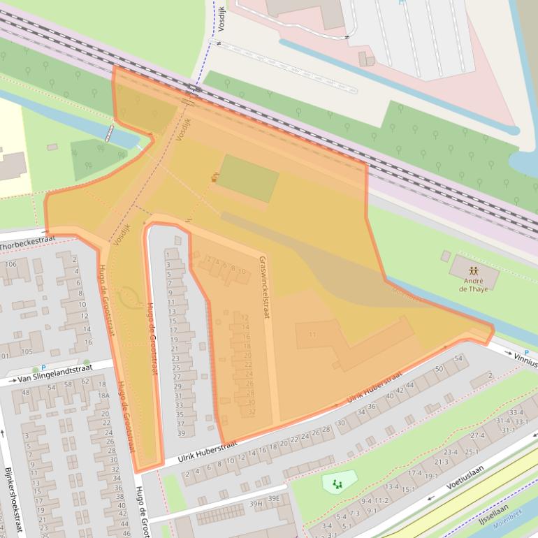 Kaart van postcodegebied 6828TL.