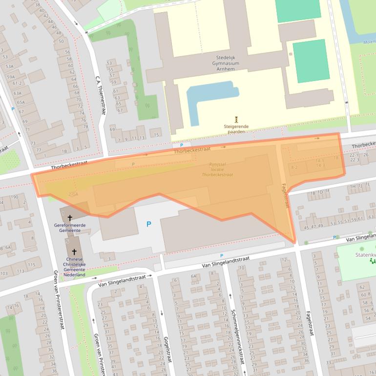 Kaart van postcodegebied 6828TV.