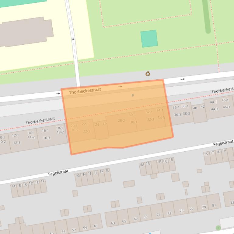 Kaart van postcodegebied 6828TW.