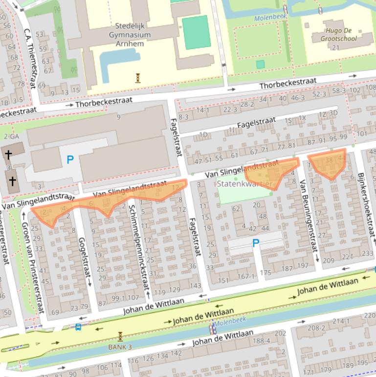 Kaart van postcodegebied 6828VE.