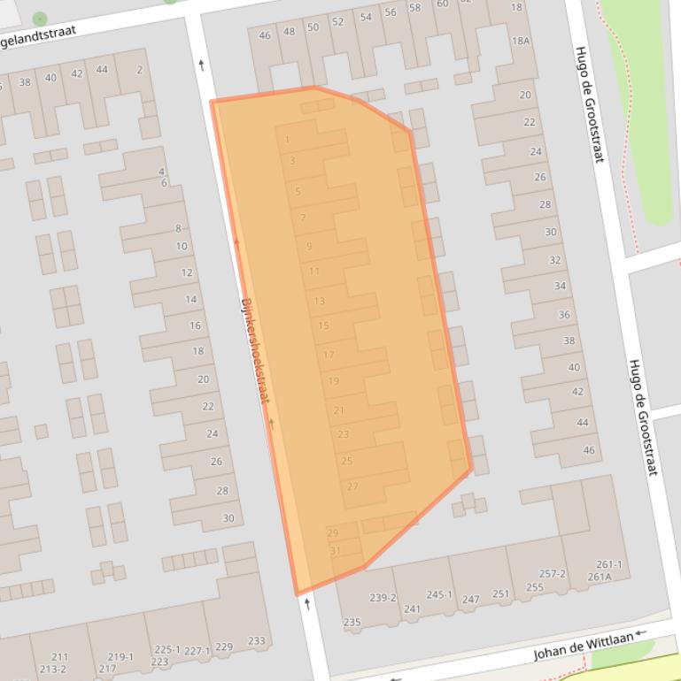Kaart van postcodegebied 6828VH.