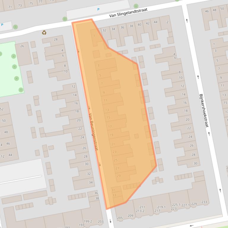 Kaart van postcodegebied 6828VK.