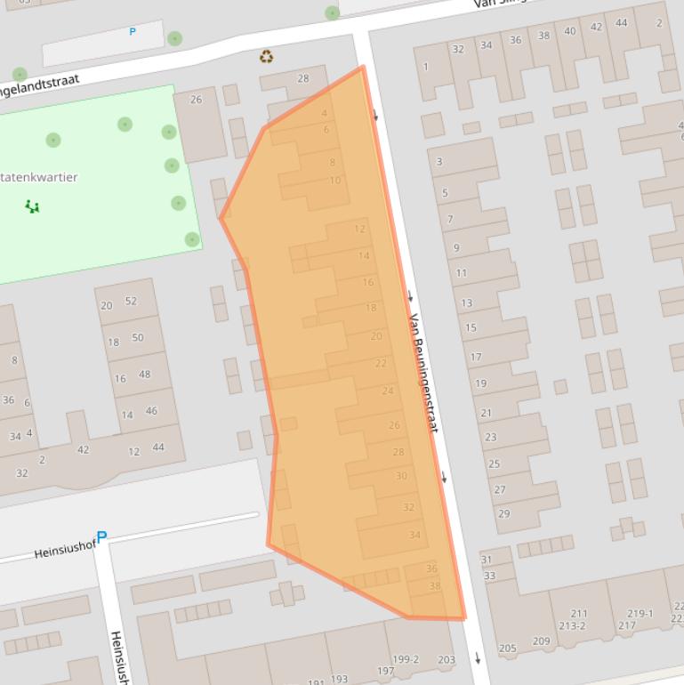 Kaart van postcodegebied 6828VL.