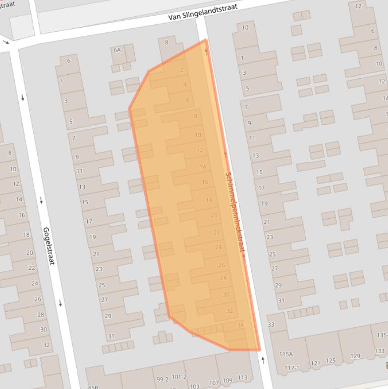 Kaart van postcodegebied 6828VS.