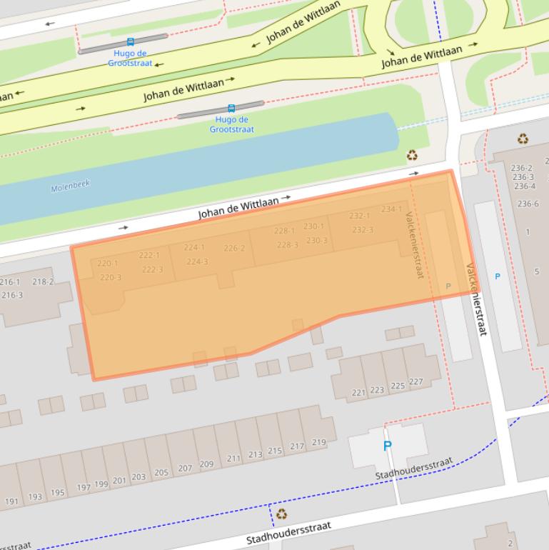 Kaart van postcodegebied 6828WR.