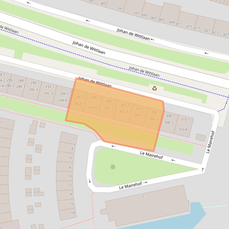 Kaart van postcodegebied 6828WX.