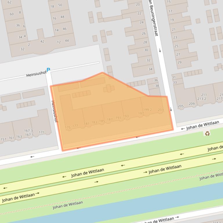 Kaart van postcodegebied 6828XJ.