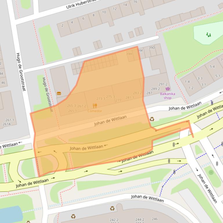 Kaart van postcodegebied 6828XM.