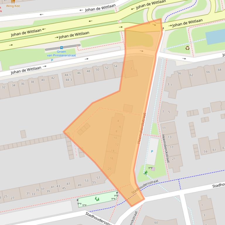 Kaart van postcodegebied 6828ZE.