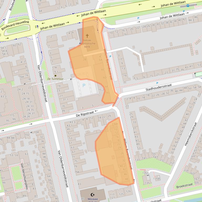 Kaart van postcodegebied 6828ZK.