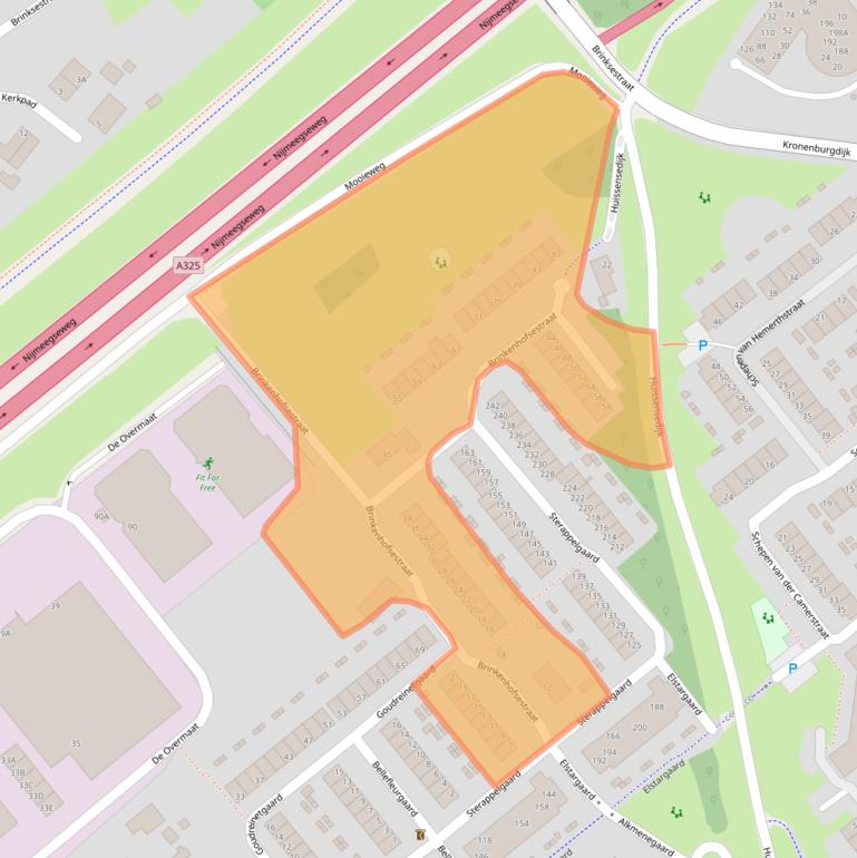 Kaart van postcodegebied 6831AB.