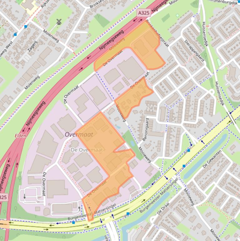 Kaart van postcodegebied 6831AJ.
