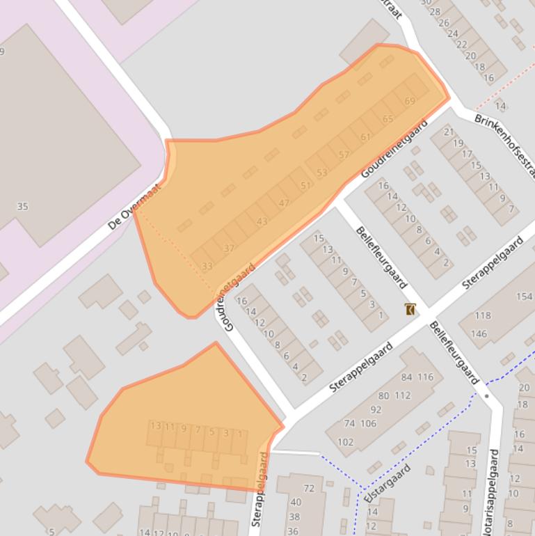 Kaart van postcodegebied 6831AT.