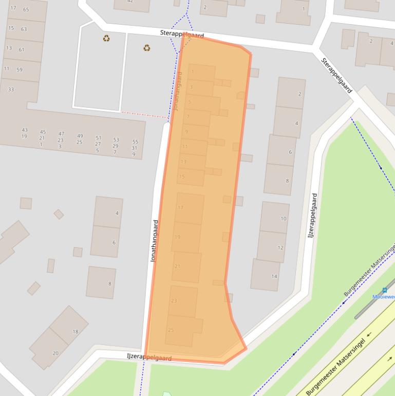 Kaart van postcodegebied 6831BA.