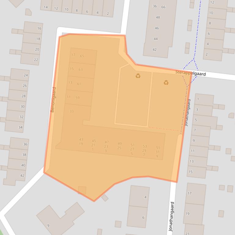 Kaart van postcodegebied 6831BL.