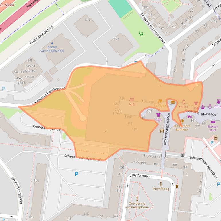 Kaart van postcodegebied 6831ES.