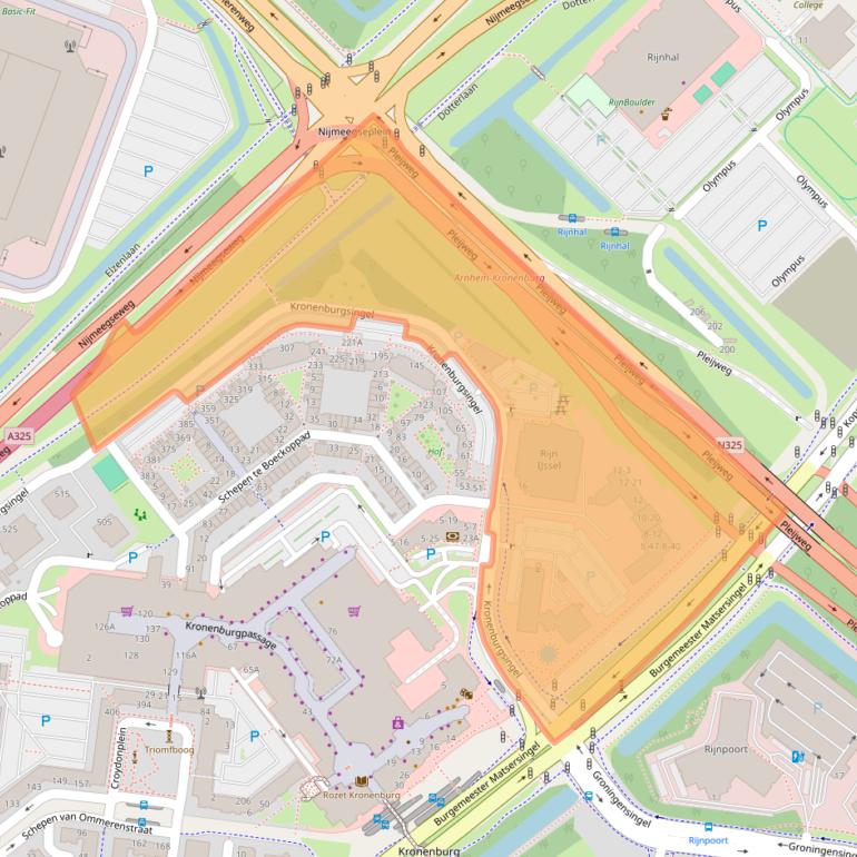 Kaart van postcodegebied 6831EX.