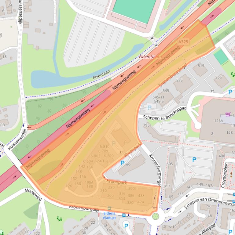 Kaart van postcodegebied 6831GV.