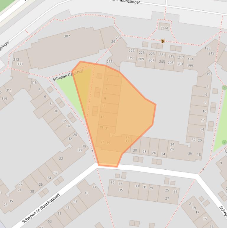 Kaart van postcodegebied 6831HH.