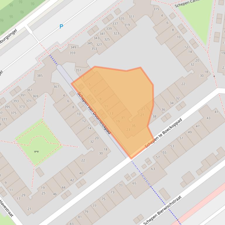 Kaart van postcodegebied 6831HK.