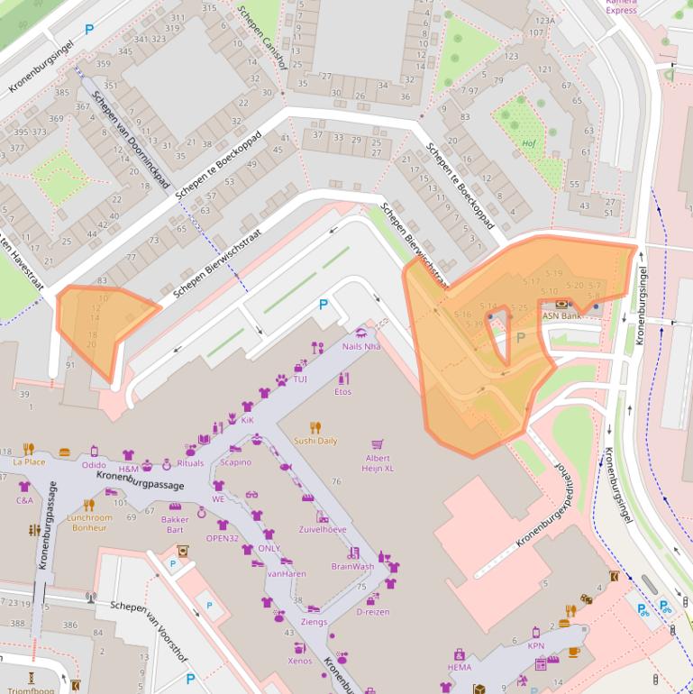 Kaart van postcodegebied 6831HZ.