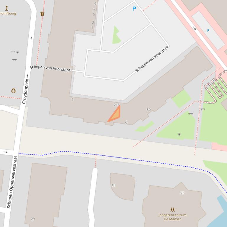 Kaart van postcodegebied 6831JJ.