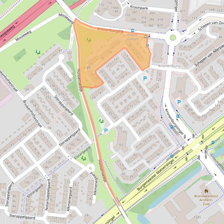 Kaart van postcodegebied 6831KC.