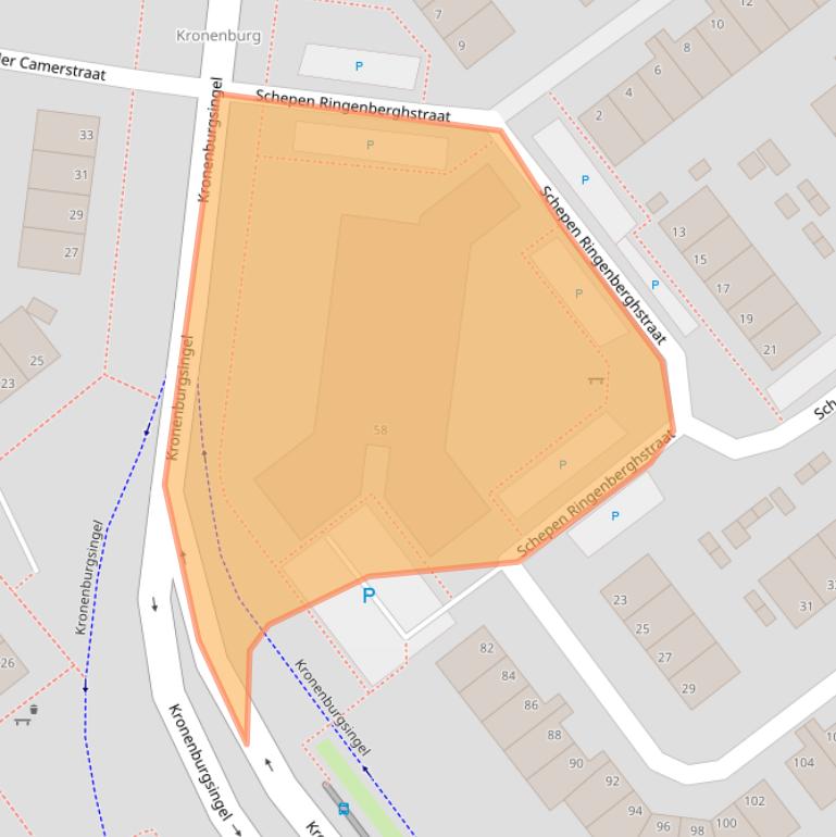 Kaart van postcodegebied 6831MR.