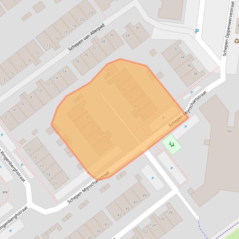 Kaart van postcodegebied 6831MT.