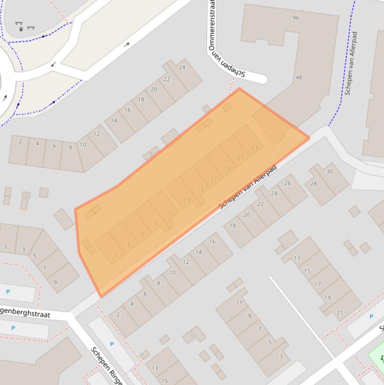 Kaart van postcodegebied 6831MX.