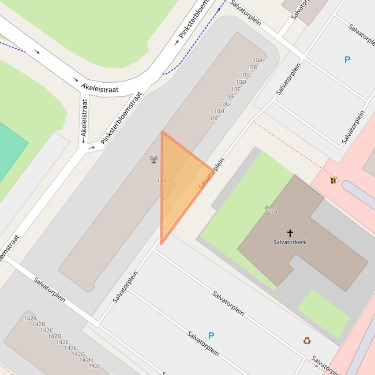 Kaart van postcodegebied 6832AC.