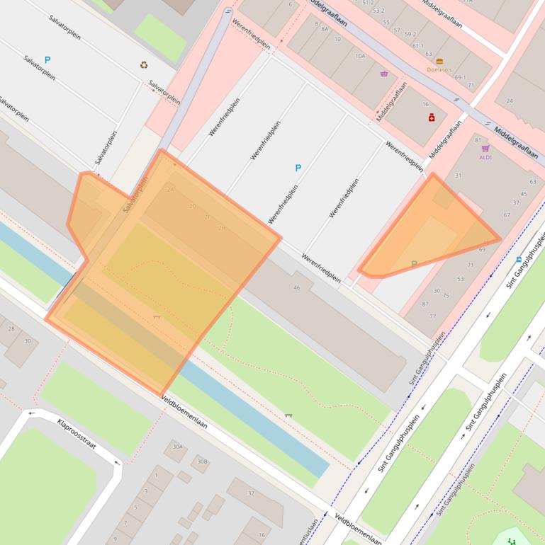 Kaart van postcodegebied 6832AJ.