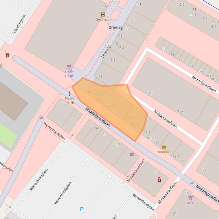 Kaart van postcodegebied 6832AN.